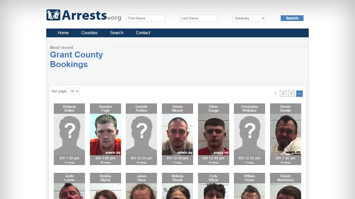 Grant County Arrests and Inmate Search